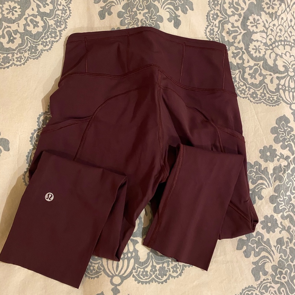 lululemon fast and free crop II 19” nulux